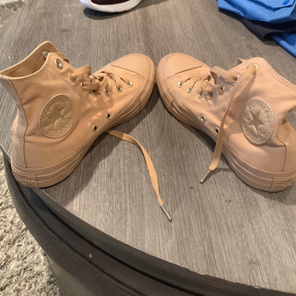 COPY - Nude converse high tops